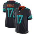 Jaylen Waddle Miami Dolphins 2025 Rivalries Collection Game Jersey - Pitch Blue