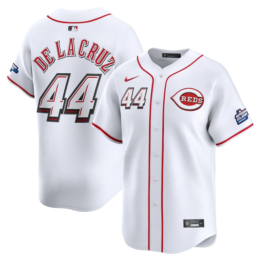 Elly De La Cruz Cincinnati Reds 2025 MLB Speedway Classic Home Jersey - White